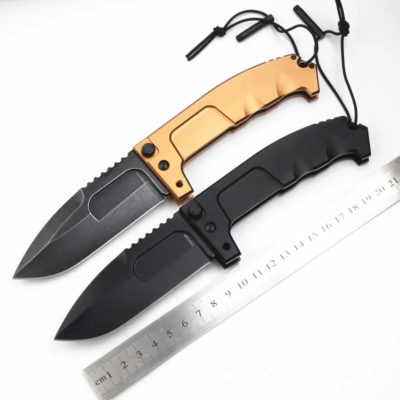 Survival Rao II Folding Knife N690 Satin Blade 6061-Aluminum Handles Camping Tactical Pocket Knives Utility EDC Tools-image-996440873
