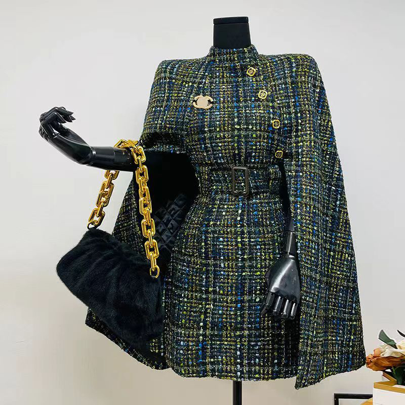 Dress Women Designer dress High Waist Suit dresses Fashion A-line Skirts Business Career Set Dresses Winter Knee Sexy High Street skirt-image-996445600