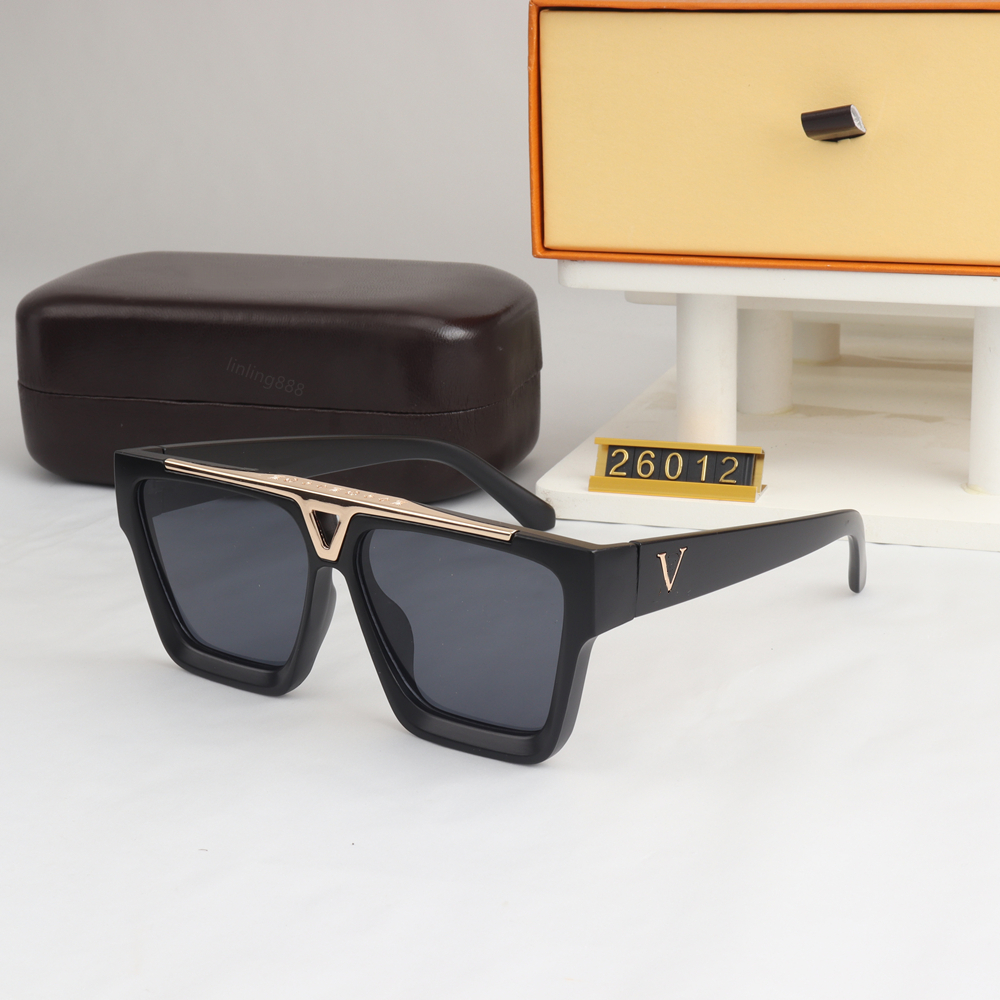 Popular Pilot Sunglasses For Mens Summer Style Evidence Anti-Ultraviolet Retro Plate Full Frame Glasses fashion designer Sun glasses Random Box