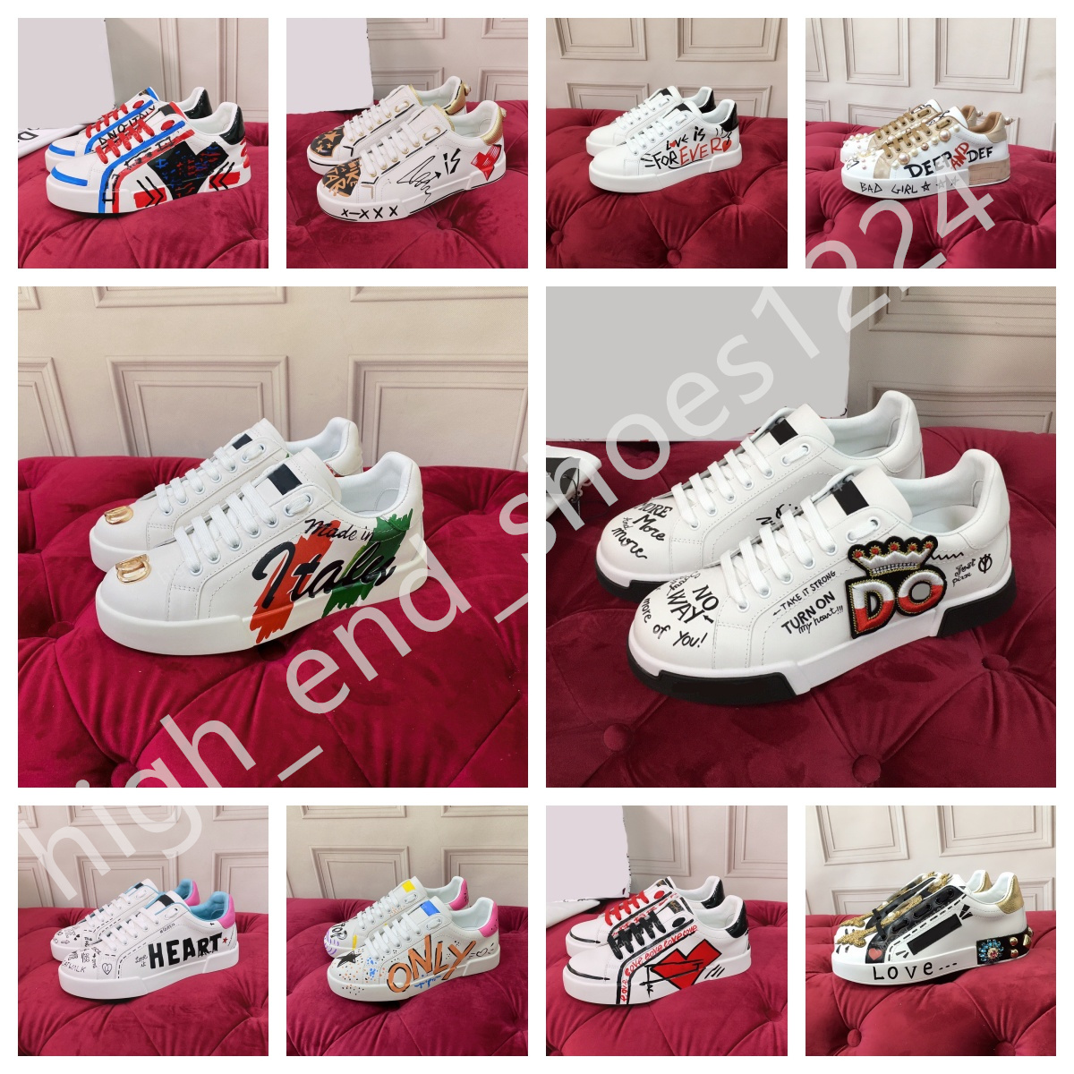 designer shoes skateboard draw shoes men shoes women trainers casual shoes heighten running shoes leather black white lace-up breathable sneakers-image-996418830