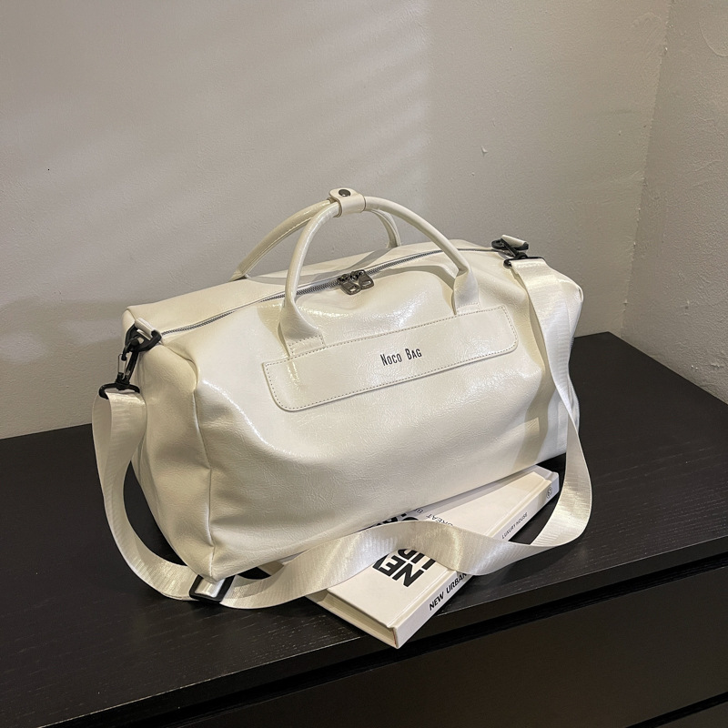 Bag Wet accessories Dry Separation Travel Storage Bag For Women's Oil Wax PU Leather Business Trip Bags Large Capacity Men's Fiess Handbag