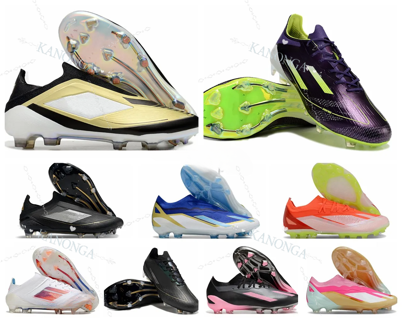 Mens Kids 50 Elite FG Football Boot 50s Purple Gold METALLIC Youth Soccer Cleats Shoes 2024 Boys Girls Cleat Foot Ball Boots Yellow Green White S-image-997673646