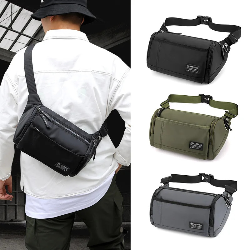 Multifunctional Trendy Change Mobile Phone Storage Fashion Travel Waterproof One-shoulder Messenger Waist Ba e84f