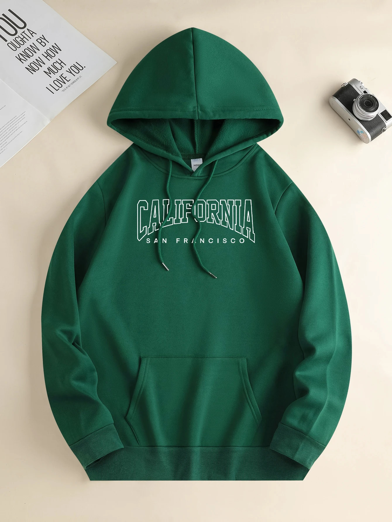 Mens fashion hoodie casual day brushed hoodie single breasted front kangaroo pocket mens jacket 240930