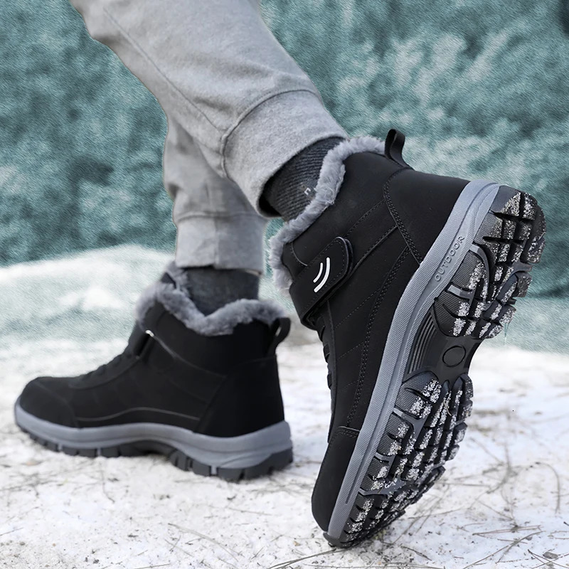 2024 Chaussures d'hiver en coton de montagne haut de gamme adaptées aux personnes âgées randonnée bottes de neige chaudes taille 36-45 Zapatillas