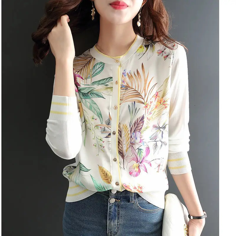 elegant Soft Knit bottoming shirts Sweater cardigans Spring Summer Casual sweater Tees Basic shirts knitted Tops 240930