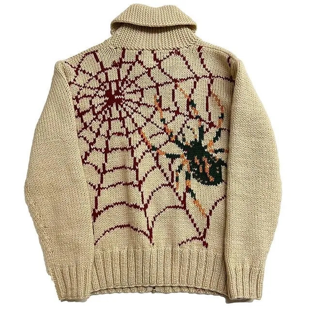 Pull tricoté rétro pour femmes avec fermeture à glissière d'hiver Unisexe Y2K HARAJUKU PALLE OFFICIEL