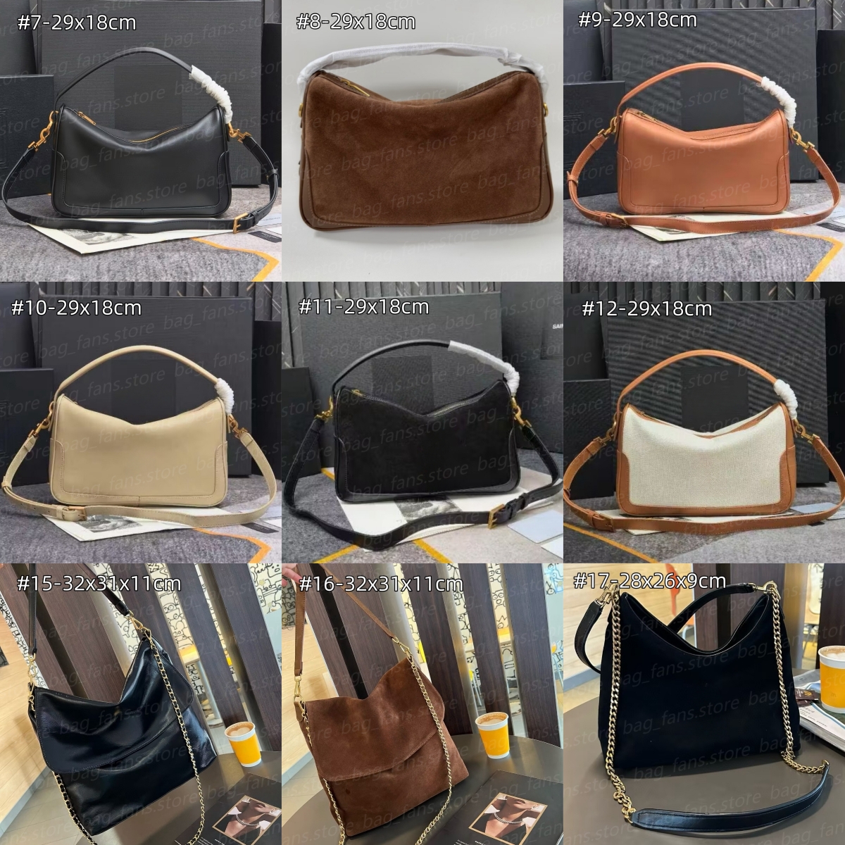 Fashion Designer Mini Bucket Bags with Chain Women's Cute Drawstring Crossbody Bags Handbags with Gold Logo 27224 27500-image-983533859