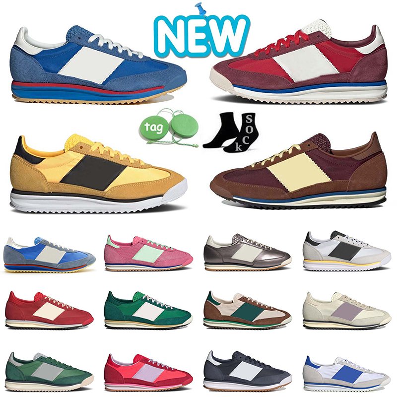 Wales Bonner SL 72 Plate - forme de loisirs Designer chaussures hommes femmes sneakers jaune royal bleu soleil rouge chaussures plates[code ：C]