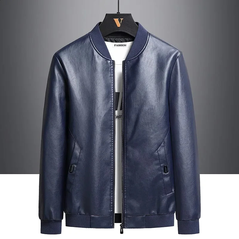 Home>Foreign Books>Literature>Literature>Youth Spring and Autumn Casual Collar Straight Hem Zipper No Hooded Leather Clothes 240929