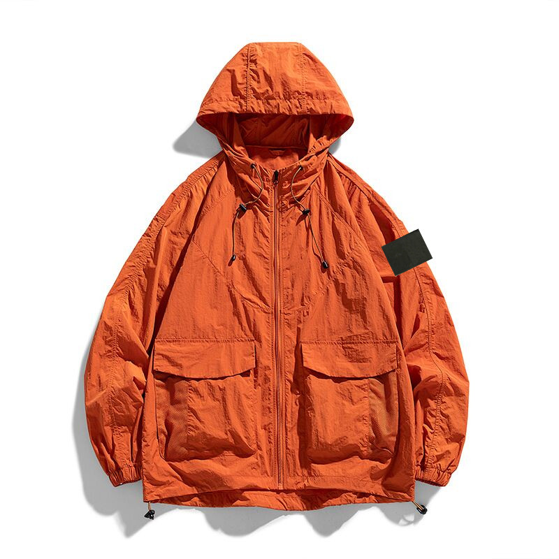 2026 10A Topstoney Mens Womens Outdoors Sports Stone Jackets Versatile Waterproof Windbreaker Hooded Coat Slim Light Thin Casual Jacket Overshirt Rh