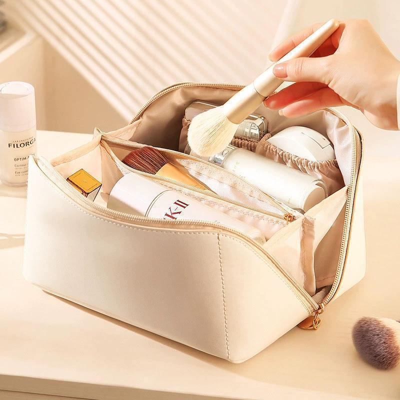 leisure new wrap model Makeup bag portable for outdoor skincare products large trend capacity pillow design travel toiletries cosmetics ins storage