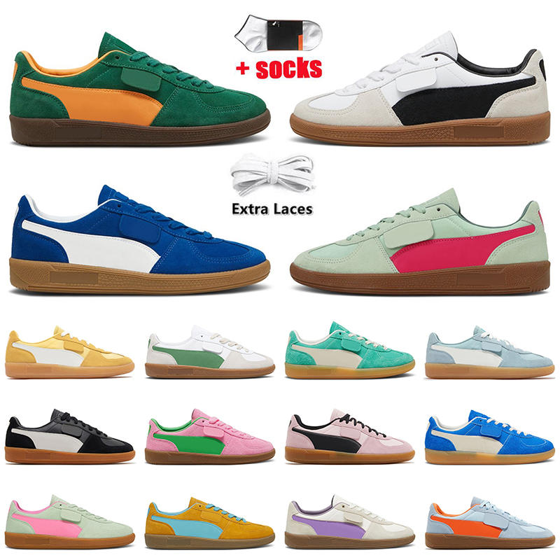 New Designer Palermo vintage sneakers casual shoes for women mens fresh mint fast pink premium white black gum trainers flat waking platform wome
