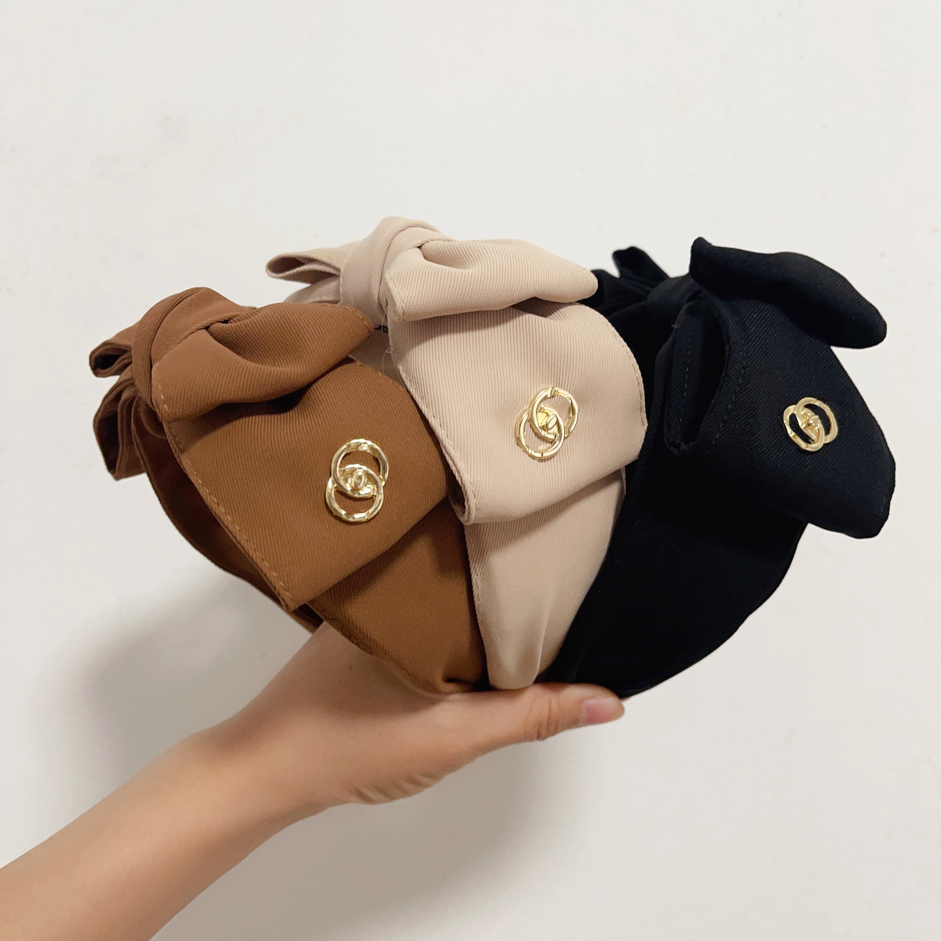 Vintage Bowknot Barrettes Clips Fashion Hair Clips Designer HairJewelry Romantic Girl Love Hairband Simple Versatile Fabric Headwear Family Gifts-image-847923727