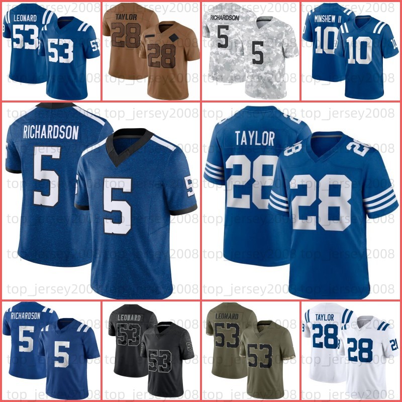 Jonathan Taylor Tyler Warren Anthony Richardson Football Jerseys Ahmad Sauce Gardner Josh Downs Daniel Jones Quenton Nelson Peyton Manning Alec R-image-987788037