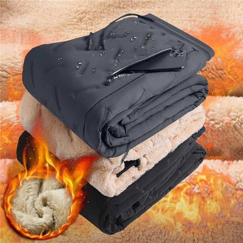 Chemise de sport d'hiver pour hommes en peluche pantalon de sport en laine épais