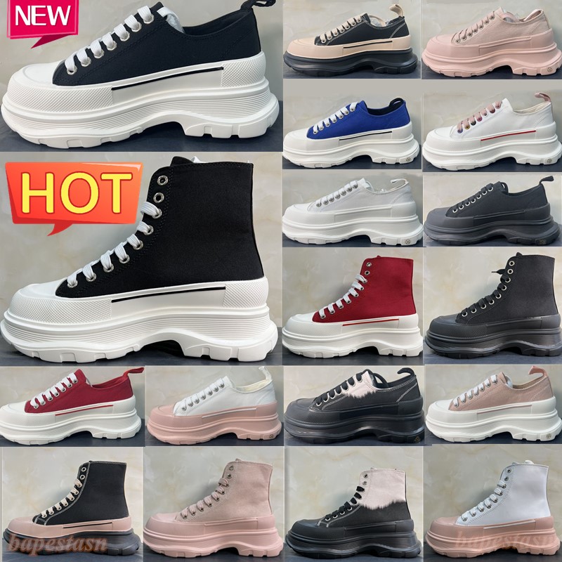 Designer Casual Shoes womens sneakers Pink low Platform shoe Black White pink Multicolour men women trainers Lace Up Shoe-image-940855708