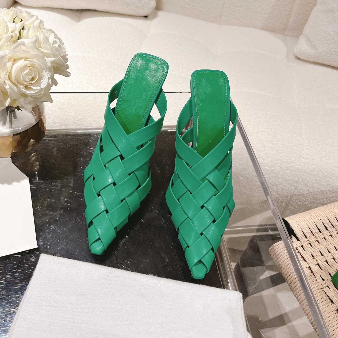 2025SS Les plus récents arrivent mules femmes dame talons talons chaussures de sandale b3250