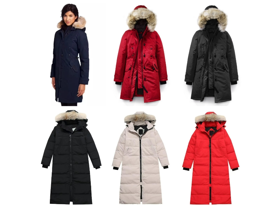 womens designer down parkas jackets women man Fur Hooded long Style Outwear coats puffer waterproof us size xs-xl