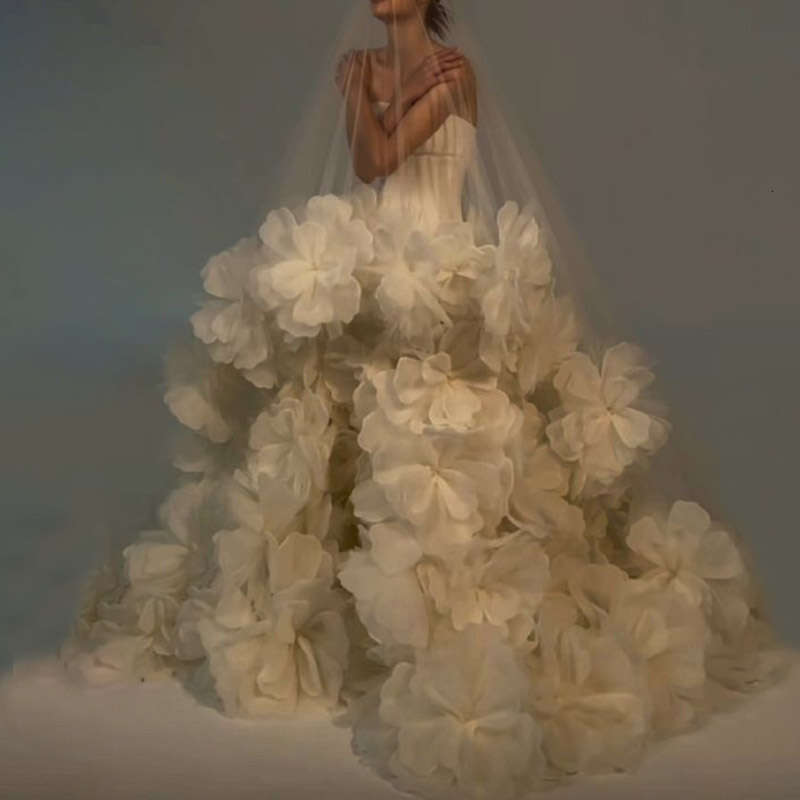3D Wers Ball Gown Wedding Dresses For Bridal Women Tulle Strapless Or Length 2026 Formal Party Vestidos De Novia Youmaidress