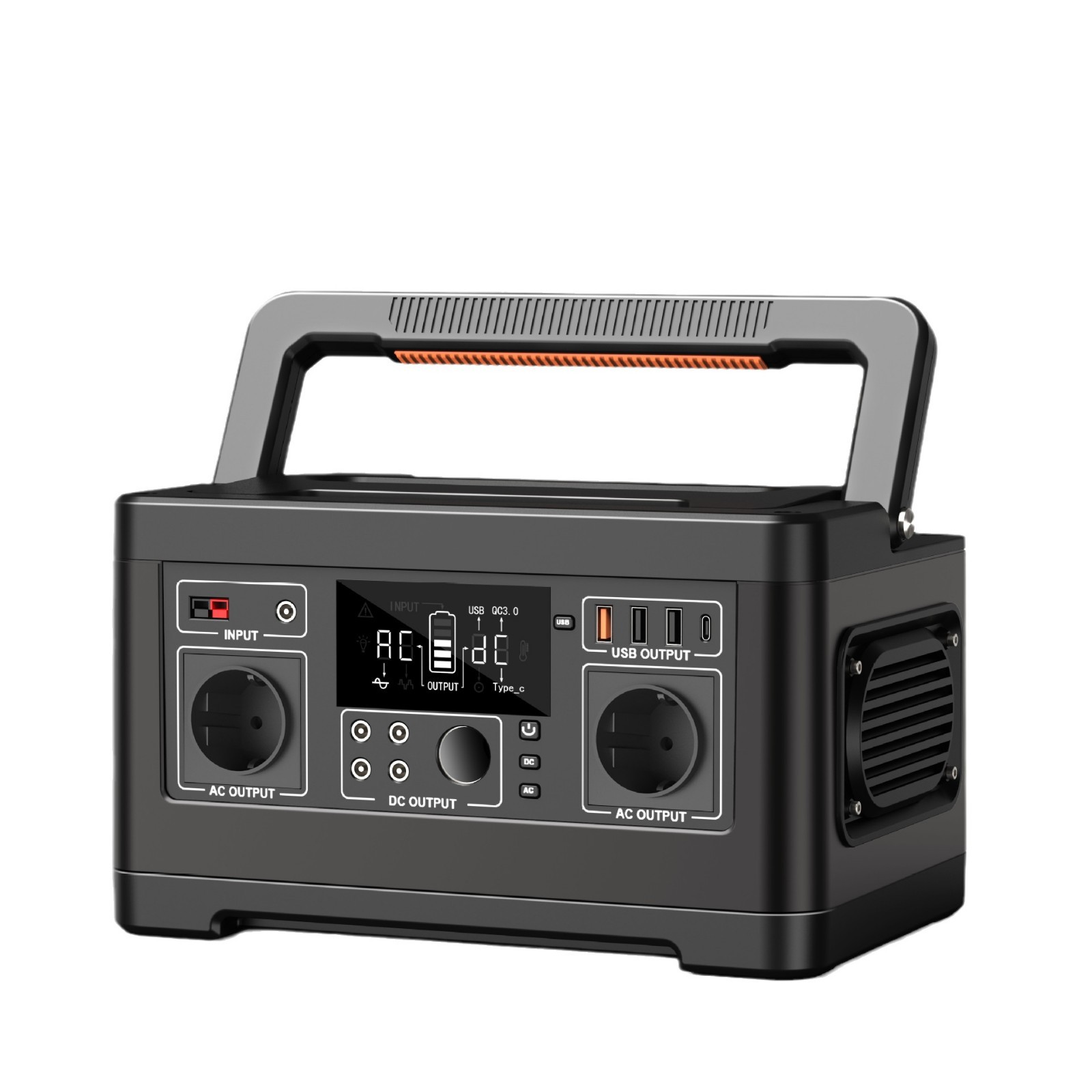 Outdoor power supply 220V portable household small solar power generation system 500w high power energy storage power supply-image-1024105548