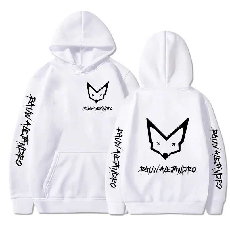 Men's Hoodies Sweatshirts Rauw Alejandro Hoodie mens and womens Harajuku Pullover Strt Wear unisex autumn/winter pleated warm brand sweater