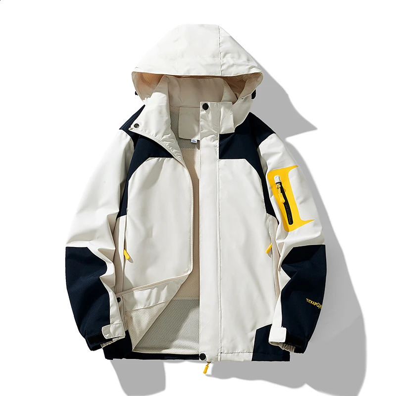 2024 Couples Jacket MenWomen Korean Fashion Unisex Outdoor Slightly Waterproof Coat Hooded Windbreaker Loose Casual Jackets 241007