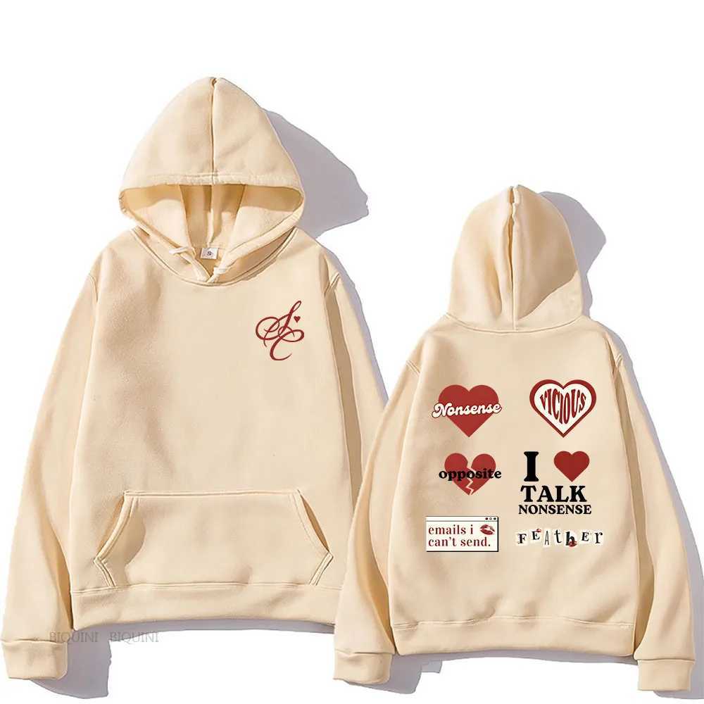 Sweats à capuche pour hommes Sweatshirts SabrinaCarpenter Emails Je ne peux pas envoyer des sweats à capuche Long Slve Casual MenWomen Sweatshirt