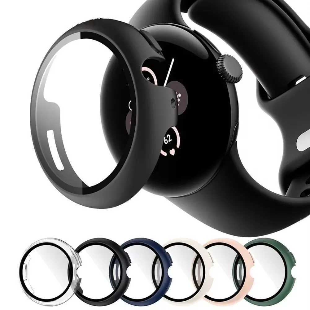 Verre trempée + couvercle 41 mm 45 mm PC Boîtier de protection PC pour Google Pixel Watch 3 Protecteur d'écran de pare-chocs complet pour Google