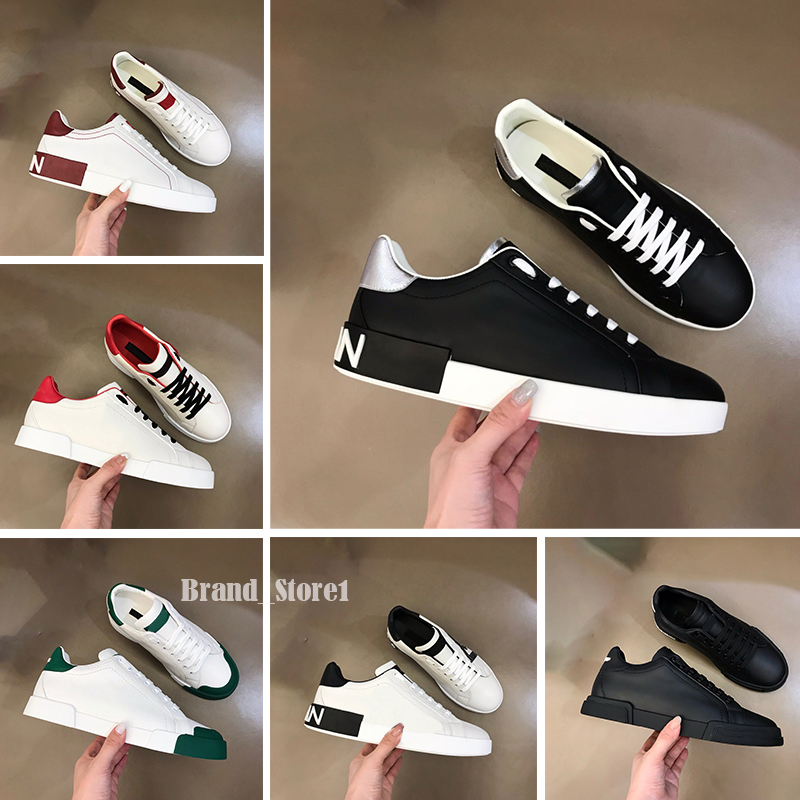 Designers Casual Shoes Men Sneakers Luxury Real leather Calfskin Nappa Lace-Up Fashion Comfort Trainers with box Size 38-46