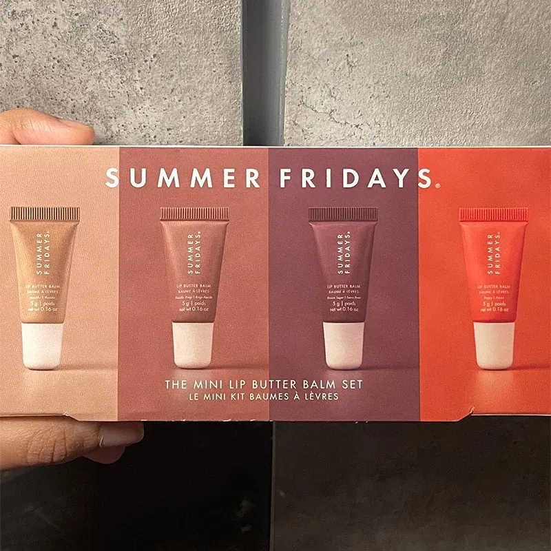 Summer Friday THE MINI LIP BUTTER BALM SET Lip Care Deep Moisturizing Lip Glaze Smoothing Lip Lines Long Lasting Nourishment VANILLA BEIGE VANILL-image-1024317421