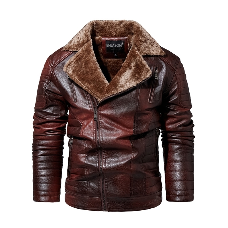 GLACIERBREAKER Leather Jacket Mens Winter Wool Motorcycle Pu Leather Jacket Mens Stand up Collar Casual Windproof Ultra Thin Jacket 6XL 241007