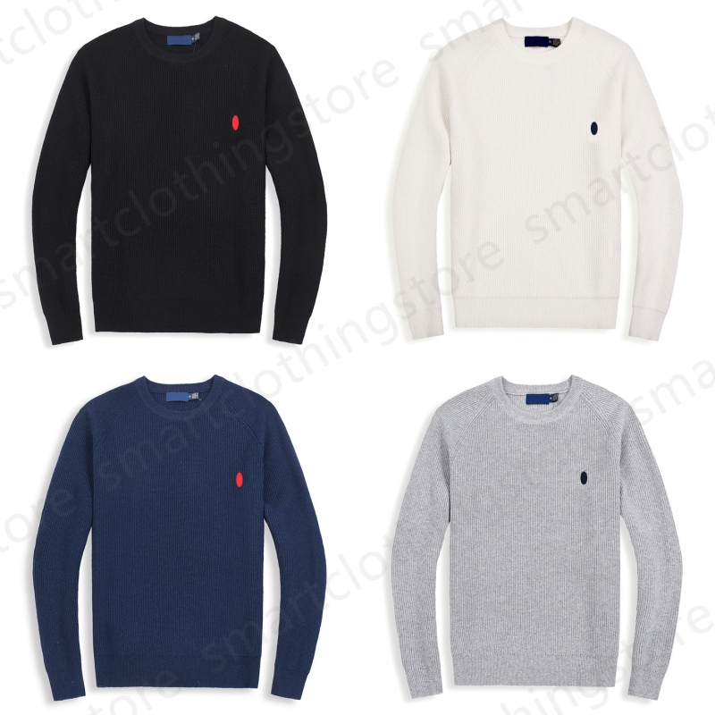 Polo Pull Hommes Pulls Designer Jumpers pour Hommes Designer Pull Ras Du Cou Pull À Manches Longues Laine Pull Cheval Broderie Polo Quarter Polo