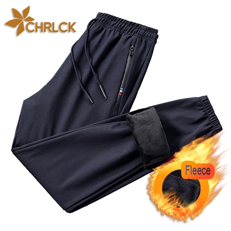Chrlck pantalon imperméable chaud masculin extérieur pantalon de laine de coquille molle en randonnée