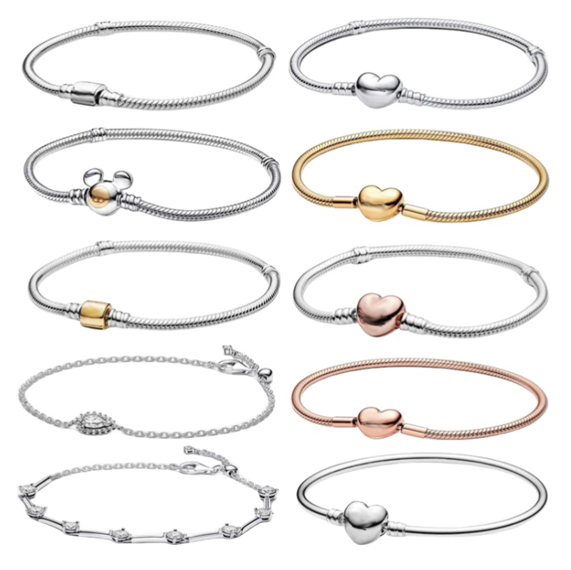 Hot sales Designer Bracelets for women Christmas New Year Holiday Jewelry Gift Sparkling Chain Bracelet Set with box Wholesale-image-918857877