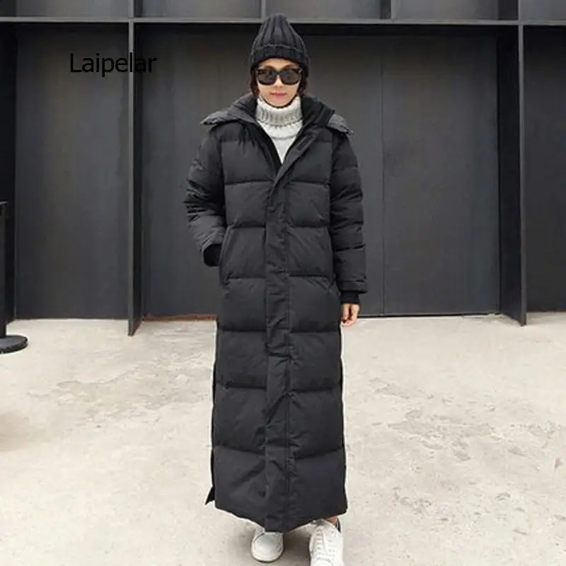 Parka Coat Extra Maxi Long Winter Jacket Womens Hoodie Pocket Zipper Womens Windproof Jacket Coat 241007