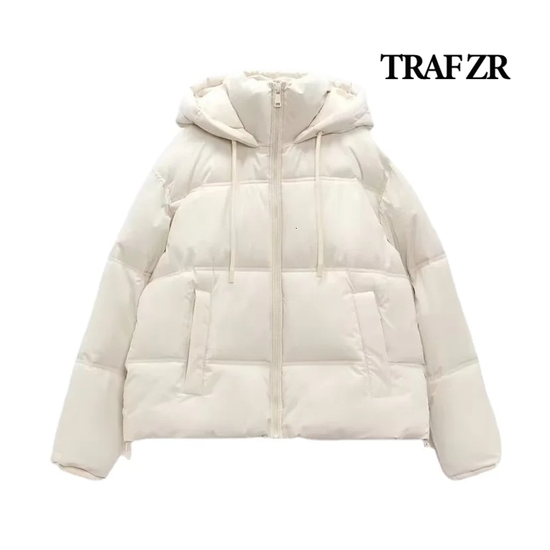 TRAF ZR Winter Womens Cold Coat Jackets for Women 2023 Warm Thermal Parkas Woman Promotion Female Outerwear y240924