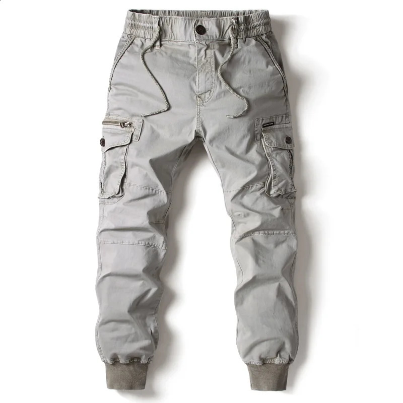 Cargo Pants Men Jogging Casual Pants Cotton Full Length Tactical Military Pants Trousers 260917