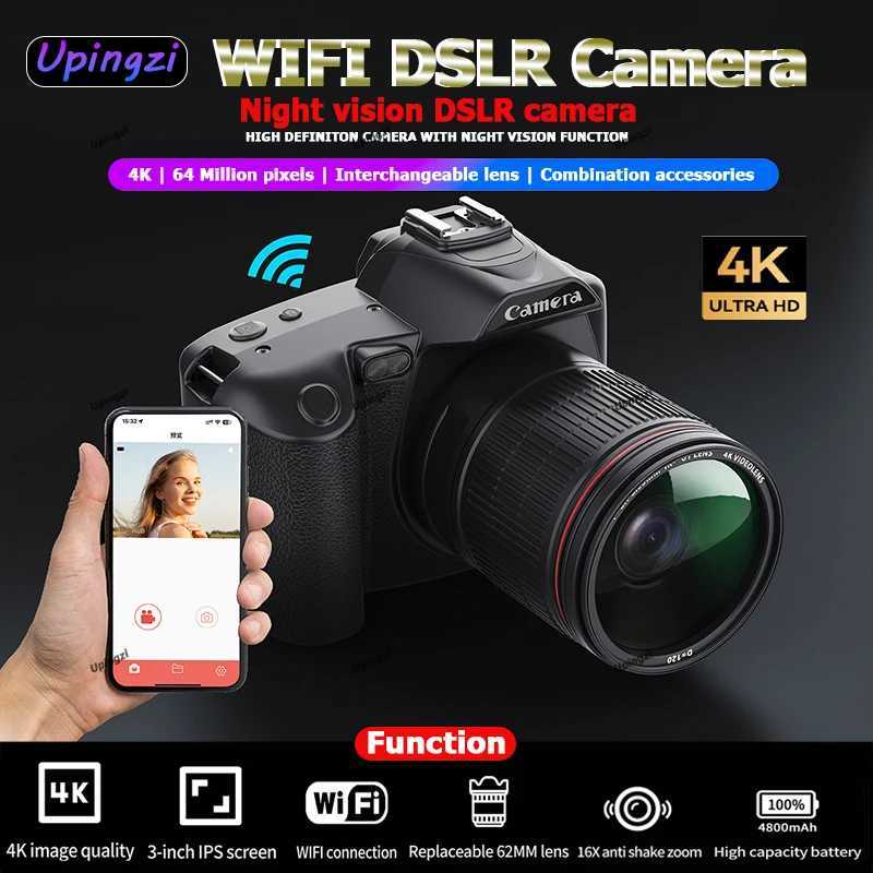 Digital Cameras New product D5 4K dual camera high-definition 64 megapixel WiFi DSLR beauty digital night vision H241009-image-1024535626