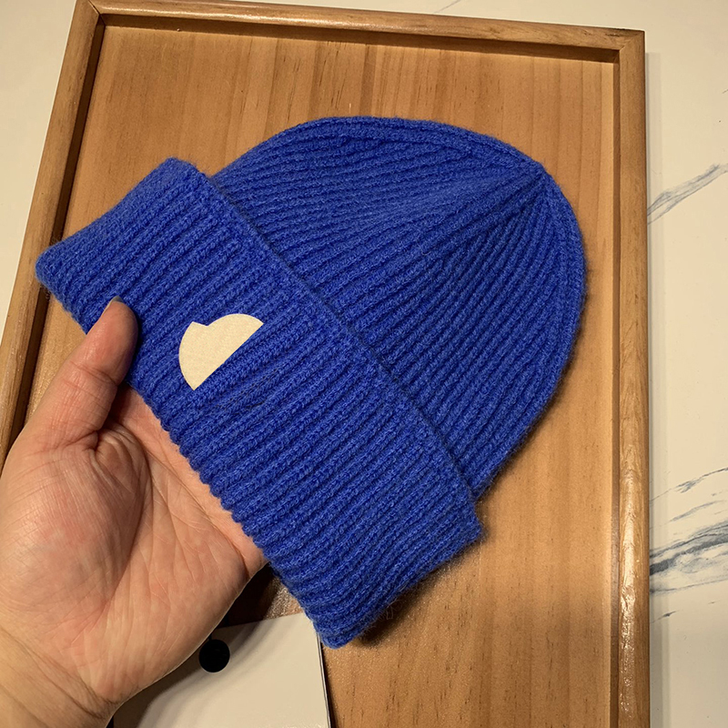 Designer beanie winter women cap Italian trendy warm hat 14 colors classic men's fashion stretch wool casquette hats for men