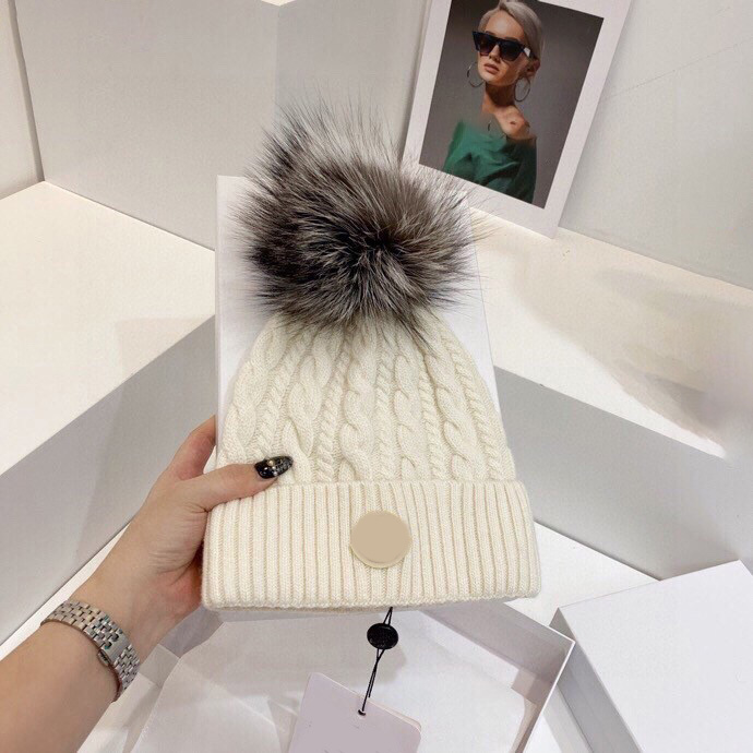 Black Designer hats for Mens and womens beanie fall winter thermal knit hats