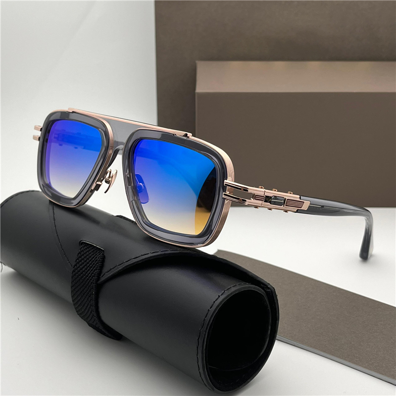 Summer Sunglasses For Women style LXN-EVO DTS403 Anti-Ultraviolet Retro Plate Rectangle Full Frame Special Eyeglasses With Box 403