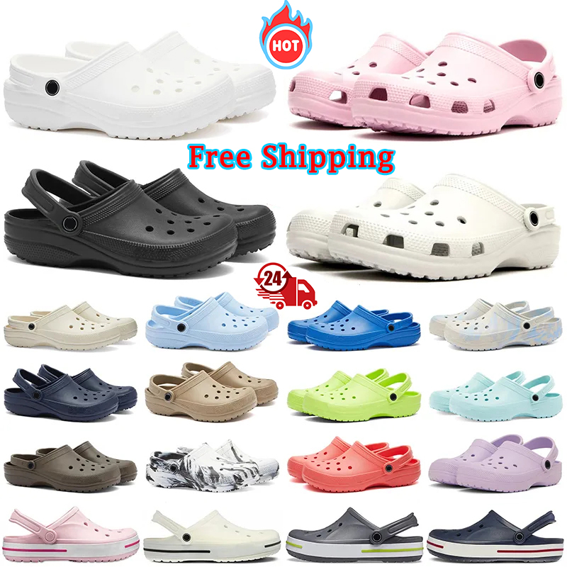 Free Shipping womens designer clogs Sandals shoes black white baby blue slippers slides classic mens triple black Waterproof Shoes Nursing Hospit-image-952357160