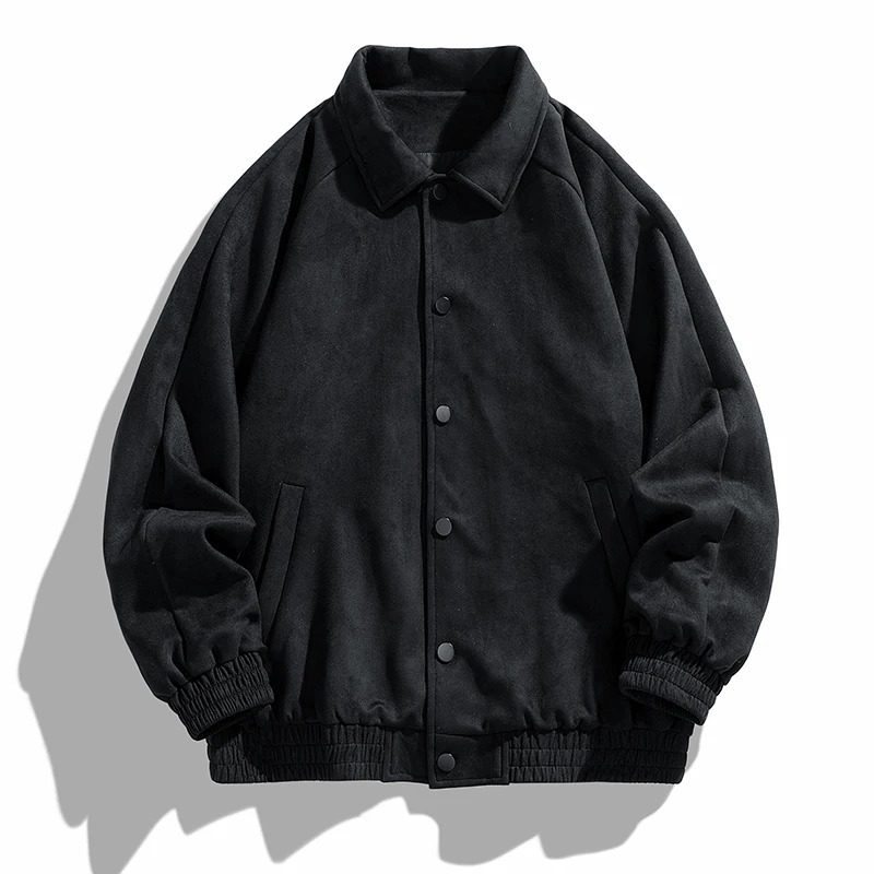 ly launched oversized pilot jacket in fashionable and casual suede collar lining ultra-thin and high-quality mens spring and summer loose work cl