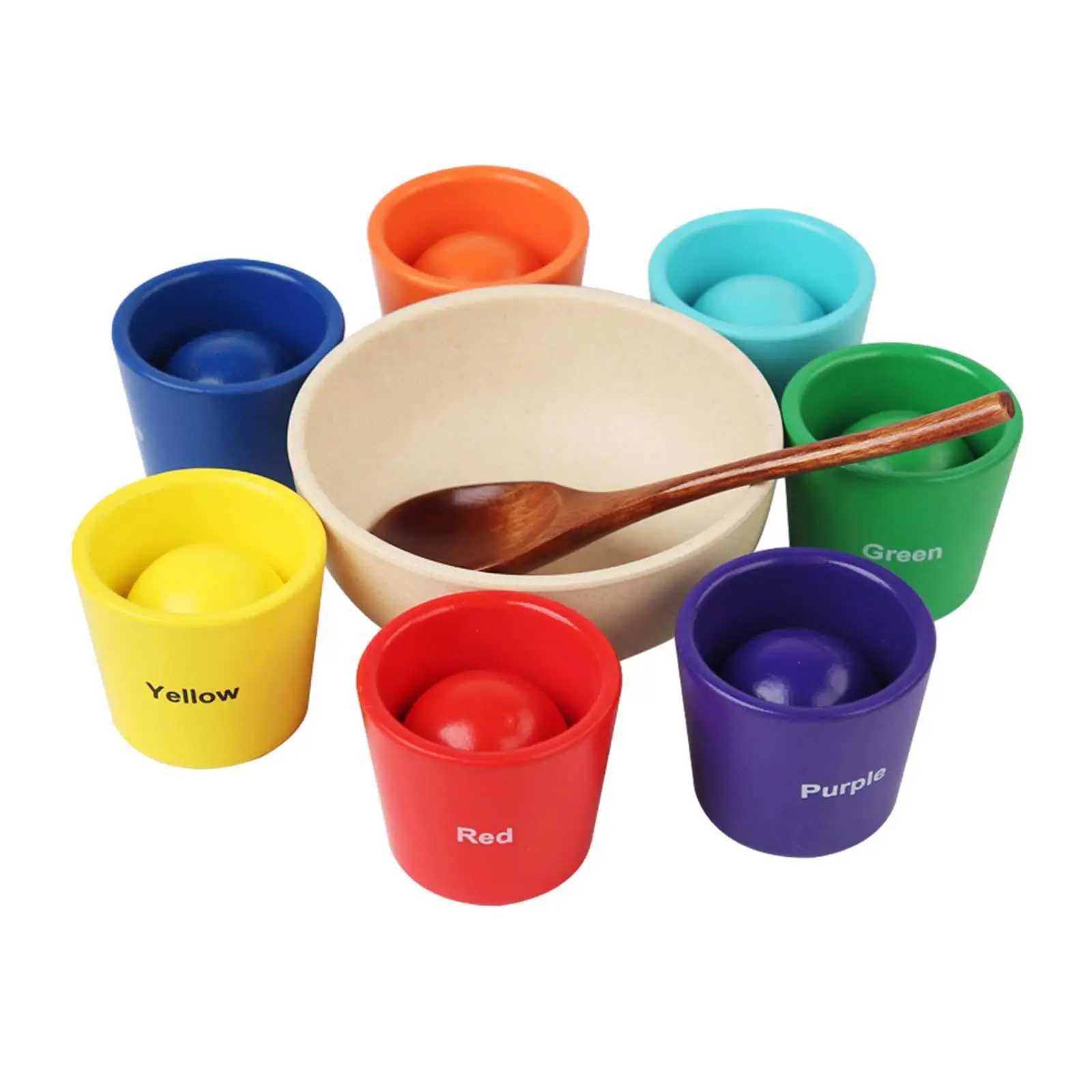 Intelligence toys Balls in Cups Montessori Toy Matching Game Valentines Day Gifts for Kids z241010-image-1024686697