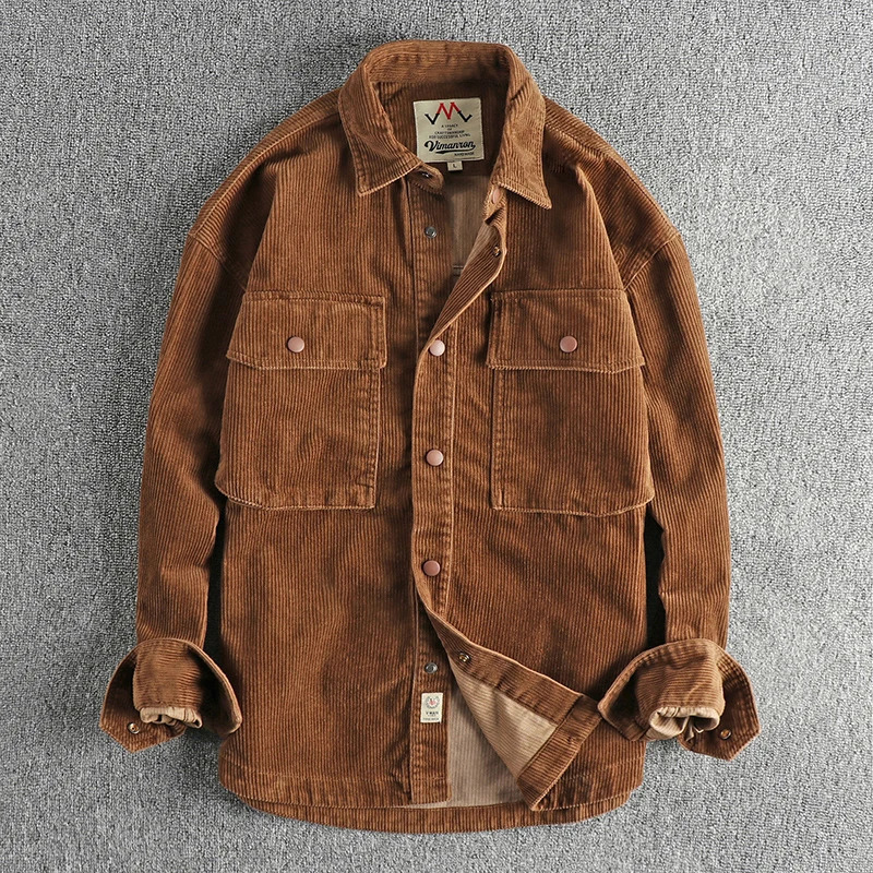 0,9 kg Veste pour hommes en velours côtelé pour femmes