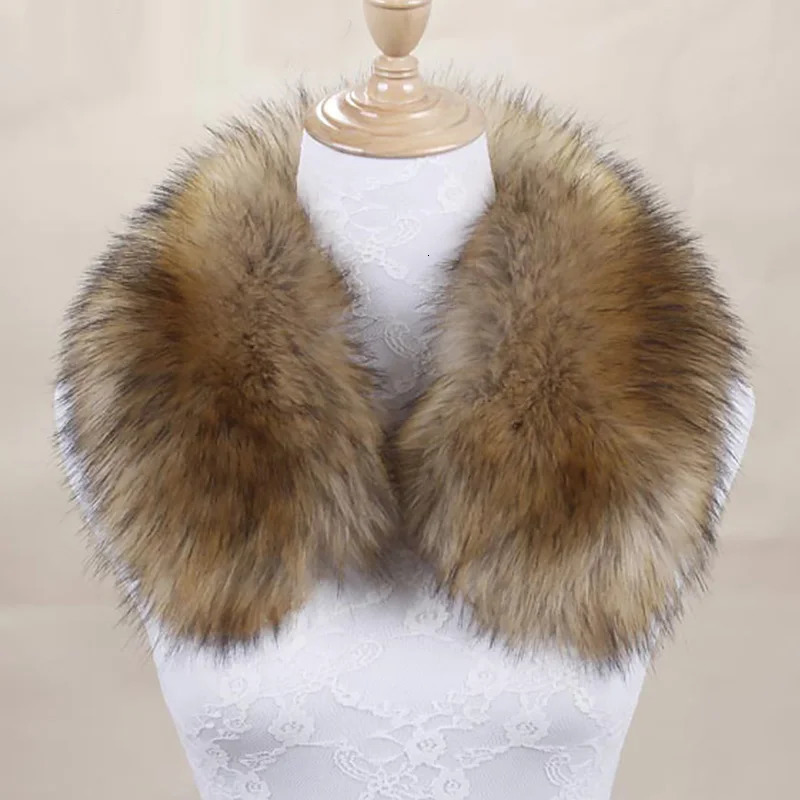 Winter artificial fur collar womens fur hood mink shawl scarf decorative accessories warm hood 241011