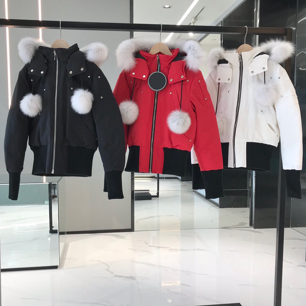 puffer jacket winter jacket womens jacket Fur collar hairball windproof fashion down mens jacket Fluffy thermal zipper winter jacket Long Casual