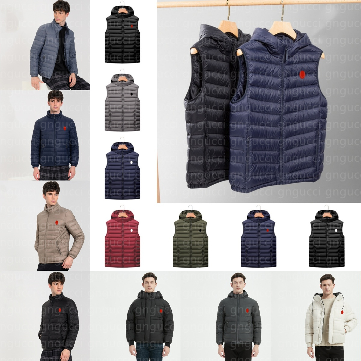 Designer Puffer polo Vest Mens Down polos Vests Unisex Couple Bodywarmer Womens Jacket Sleeveless Outdoor Warm Thick Outwear Clothing M-4XL Asian si