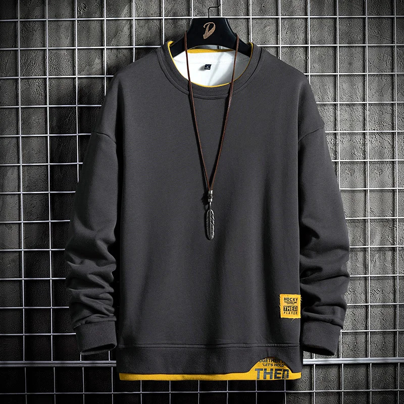 Spring and Autumn Mens Hoodie Fashion Mens Long Sleeve Sportswear Patch Work Hoodie Letter Printing Quality Slow Running Rally Mens 241010
